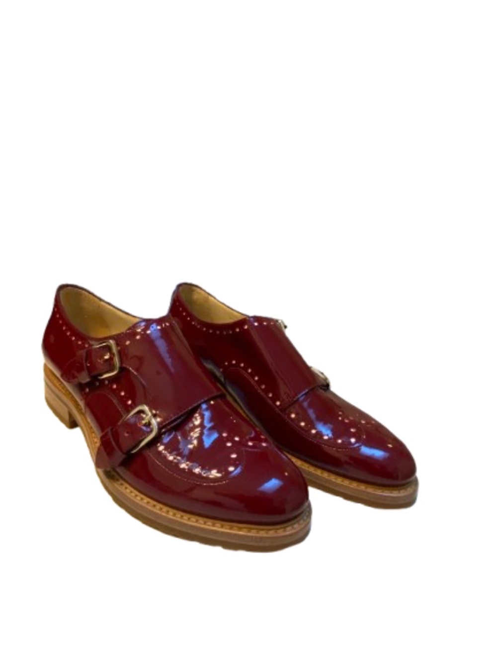 ✨NWOB✨ Office of Angela Scott Mr. York Burgundy Patent Leather Oxfords